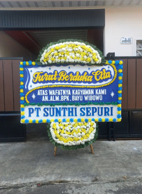 Papan Bunga Duka di Cigoong